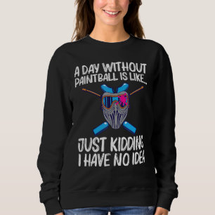 Coole Paintball für Männer Frauen Anstrich Waffen Sweatshirt