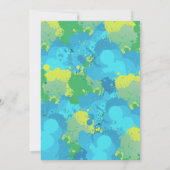 Coole Paintball-Outdoor-Shootmannschaft Einladung (Rückseite)