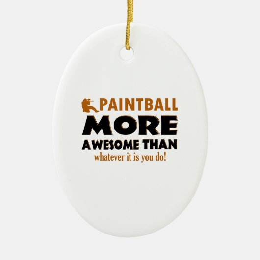 Coole Paintballentwürfe Keramikornament (Vorne)