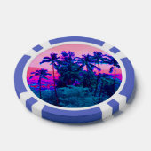 Coole Palmen aus Neon Hawaiian Pokerchips (Einzeln)