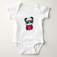Coole Panda Bären Sonnenbrille Valentinstag Herz