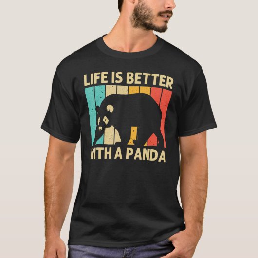 Coole Panda für den Vater Panda Bären Tierzook T-Shirt (Vorderseite)