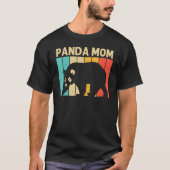 Coole Panda für Mama Mutter Panda Bären Tierzooke T-Shirt (Vorderseite)