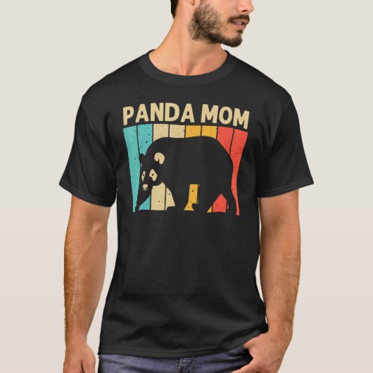 Coole Panda für Mama Mutter Panda Bären Tierzooke T-Shirt (Vorderseite)