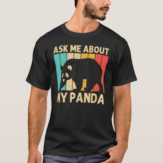 Coole Panda für Männer Frauen Panda Bären Tierzook T-Shirt (Vorderseite)