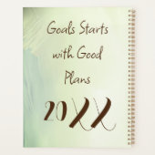 Coole Panda Illustration Art Planer (Rückseite)