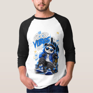 Coole Panda Streetwear T-Shirt