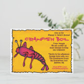 COOLE PANZERKREBS-BLUTGESCHWÜR Party Einladung (Stehend Vorderseite)