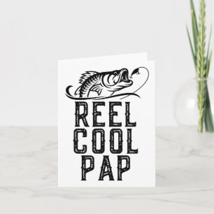 Coole Pap Fishing Fisherman Funny Retro Karte