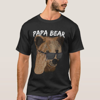Coole Papa Bär Sonnenbrille Vatertag T-Shirt