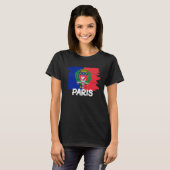 Coole Pariser Flagge T-Shirt (Vorne ganz)