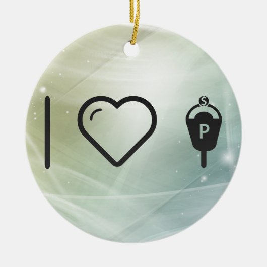 Coole Parkmeter Keramikornament (Vorne)