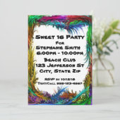 Coole Party Einladungen (Stehend Vorderseite)