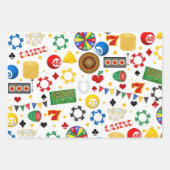 Coole Party-Wrapping-Papierblätter für Casino Geschenkpapier Set (Vorderseite 3)