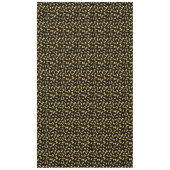 Coole Pasta-Makkaroni-Muster auf schwarz Tischdecke (Vorderseite)