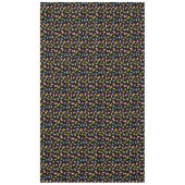 Coole Pasta mit bunten Makkaroni-Mustern auf schwa Tischdecke (Vorderseite)