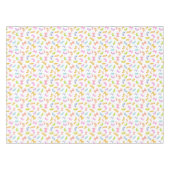 Coole Pasta mit bunten Makkaroni-Mustern auf Weiß Tischdecke (Vorderseite (Horizontal))