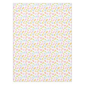 Coole Pasta mit bunten Makkaroni-Mustern auf Weiß Tischdecke (Vorderseite)