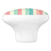 Coole Pastel Denim Streifen Personalisiert Keramikknauf (Seitenansicht)