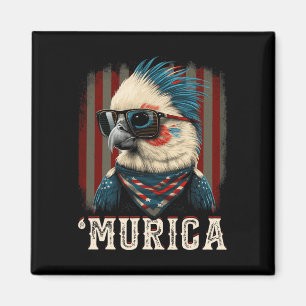 Coole Patriotic Atiel Bird 4. Juli American Fla Magnet