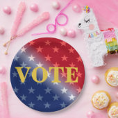 Coole patriotische Abstimmung Abstimmung Abstimmun Pappteller (Party)