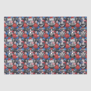 Coole Patriotische Barnyard Tiere Seidenpapier