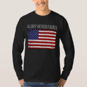 Coole patriotische Herrlichkeit verblasst nie und T-Shirt (Vorderseite)