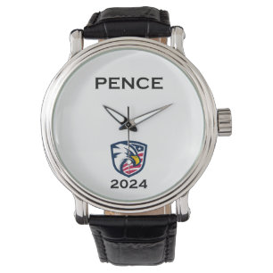 Coole Patriotische Mike Pence 2024 Election Eagle Armbanduhr