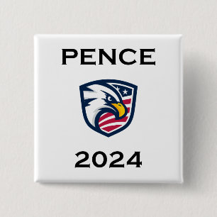 Coole Patriotische Mike Pence 2024 Election Eagle Button