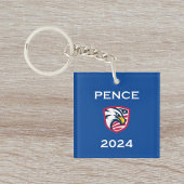 Coole Patriotische Mike Pence 2024 Wahl Adler Dark Schlüsselanhänger