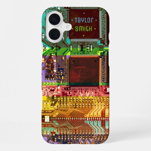  Coole PCB Elektronik Computer Tech Leiterplatte iPhone Hülle (Rückseite)