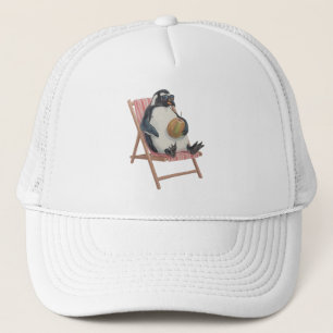 Coole Penguin-Mütze Lustige Sommer-Cartoon-Mütze Truckerkappe