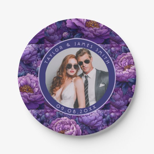 Coole Peonings-Teller für Bachelor-Party Pappteller (Vorderseite)
