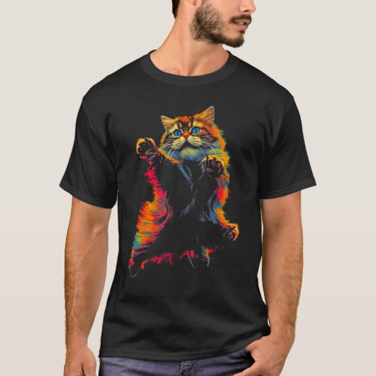 Coole Perserkatze T-Shirt (Vorderseite)