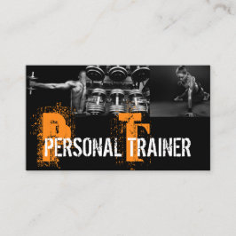 Coole Personal Trainer Gym Fitness Business Card Visitenkarte