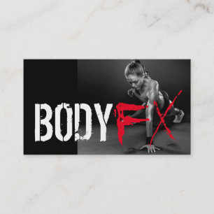 Coole Personal Trainer Gym Fitness Business Card Visitenkarte