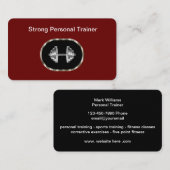 Coole Personal Training Business Cards Visitenkarte (Vorne/Hinten)
