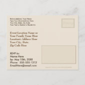 Coole Personalisierte Baseball Graduation Einladun Einladungspostkarte (Rückseite)