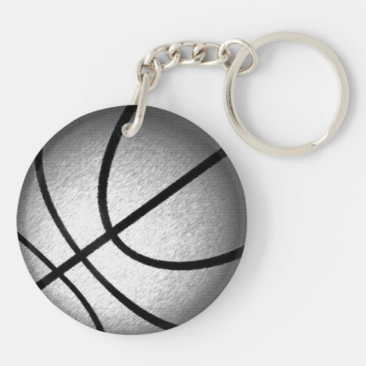 Coole Personalisierte Basketball-Mannschaftsgesche Schlüsselanhänger (Rückseite)