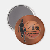 Coole Personalisierte Basketballmagnete für Boys T Magnet (Vorderseite/Rückseite)