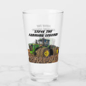 Coole Personalisierte Bauernlegerausrüstung Glas (Rückseite)