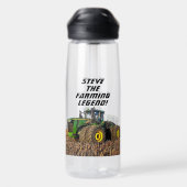 Coole Personalisierte Bauernlegerausrüstung Trinkflasche (Rückseite)