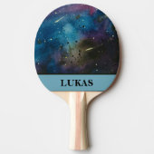 Coole Personalisierte Galaxie Wasserfarbe Weltraum Tischtennis Schläger (Vorderseite)