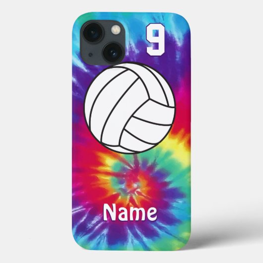 Coole Personalisierte Gefärbte Krawatte Volleyball Case-Mate iPhone Hülle (Rückseite)