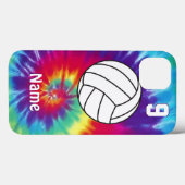 Coole Personalisierte Gefärbte Krawatte Volleyball Case-Mate iPhone Hülle (Rückseite (Horizontal))