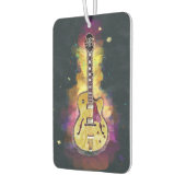 Coole Personalisierte Gitarre | Hellgelbes Rosa Autolufterfrischer (Links)