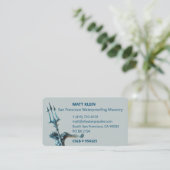 Coole Personalisierte Mauerfirma Logo/QR-Code/URL Visitenkarte (Stehend Vorderseite)