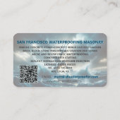 Coole Personalisierte Mauerfirma Logo/QR-Code/URL Visitenkarte (Rückseite)