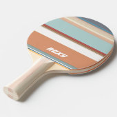 Coole Personalisierte Moderne Farben Streifen Tischtennis Schläger (Vorderseite)