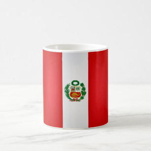 Coole Peru-Flagge Kaffeetasse